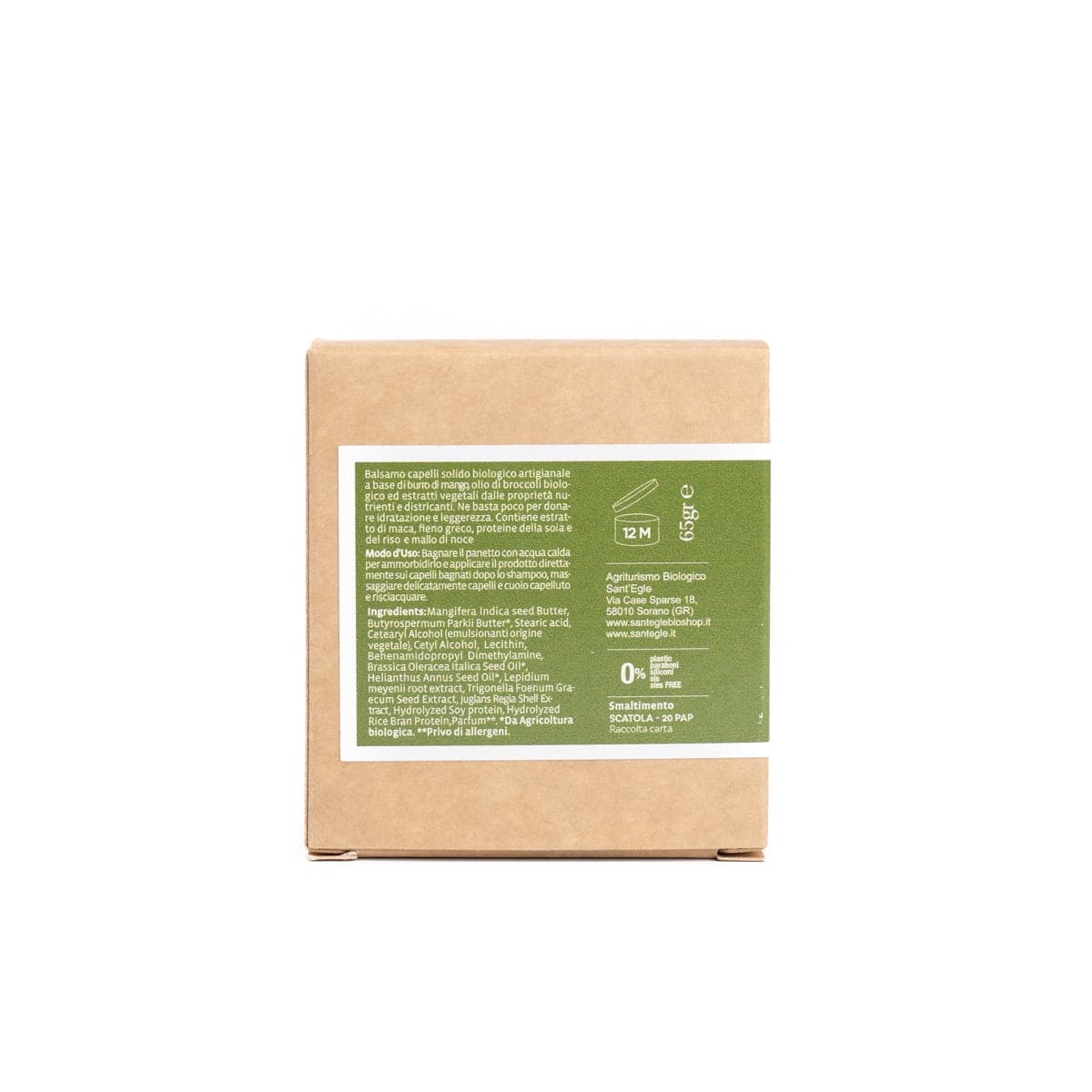 Balsamo solido Biologico in Shampoo e balsamo Sant’Egle Shop Biologico - Sorano, commercioVirtuoso.it