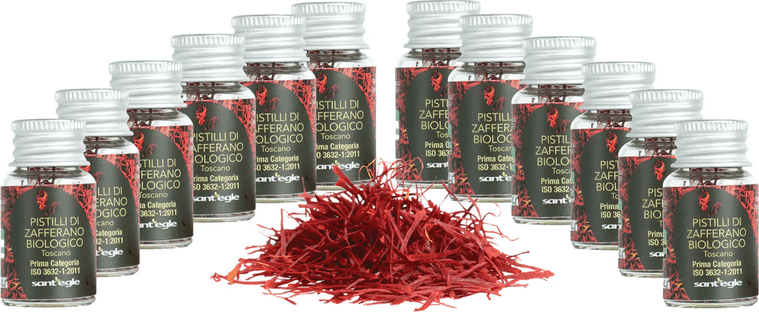 Pistilli di Zafferano biologico Toscano Italiano in Zafferano Sant’Egle Shop Biologico - Sorano, commercioVirtuoso.it