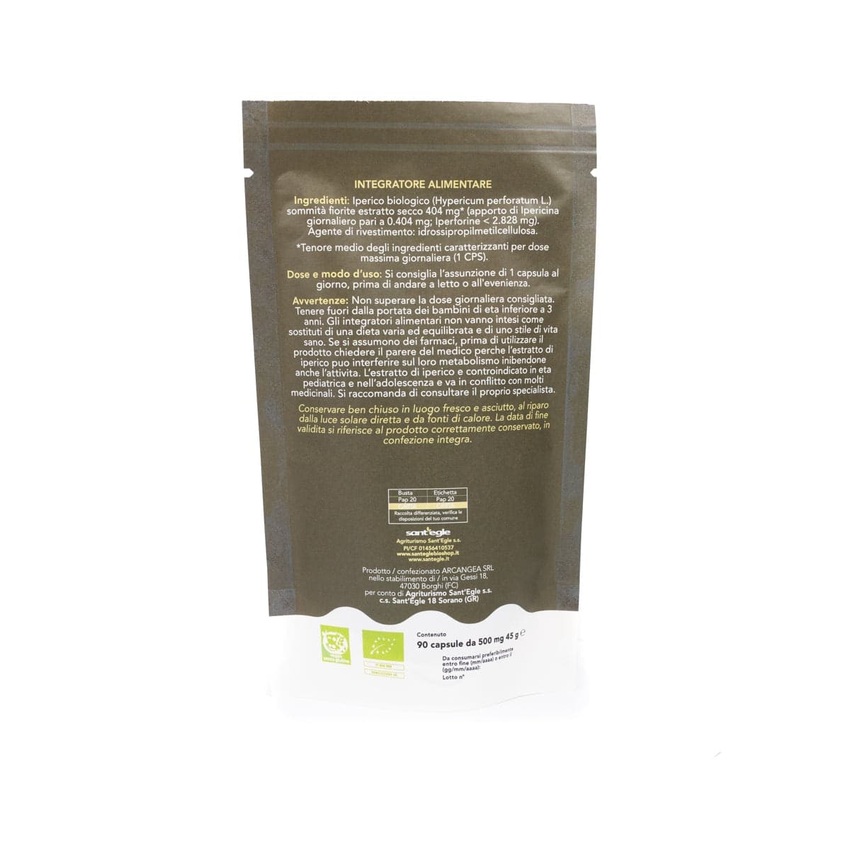 Iperico bio, 90 capsule - 25