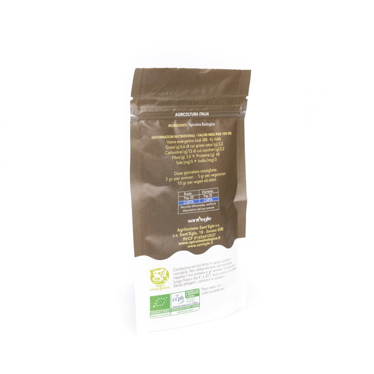Spirulina Biologica Italiana Croccante - 22