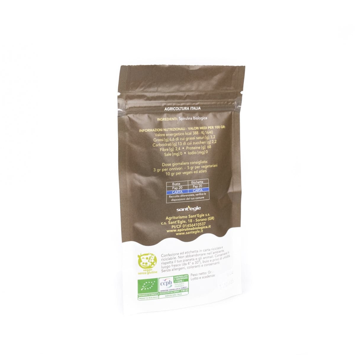 Spirulina Biologica Italiana Croccante - 23
