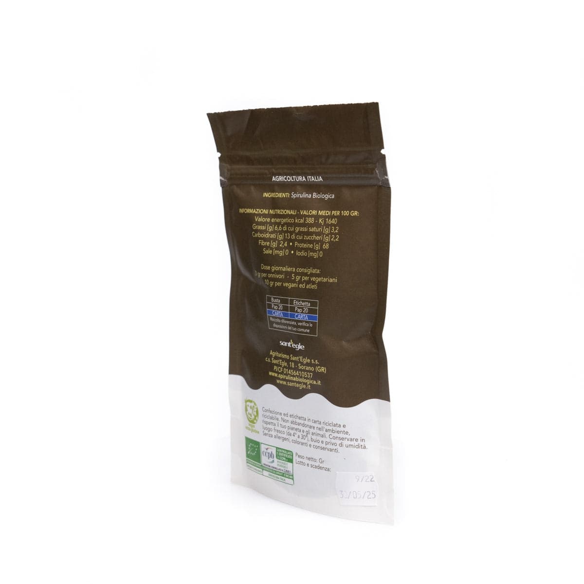 Spirulina Biologica Italiana Croccante - 31