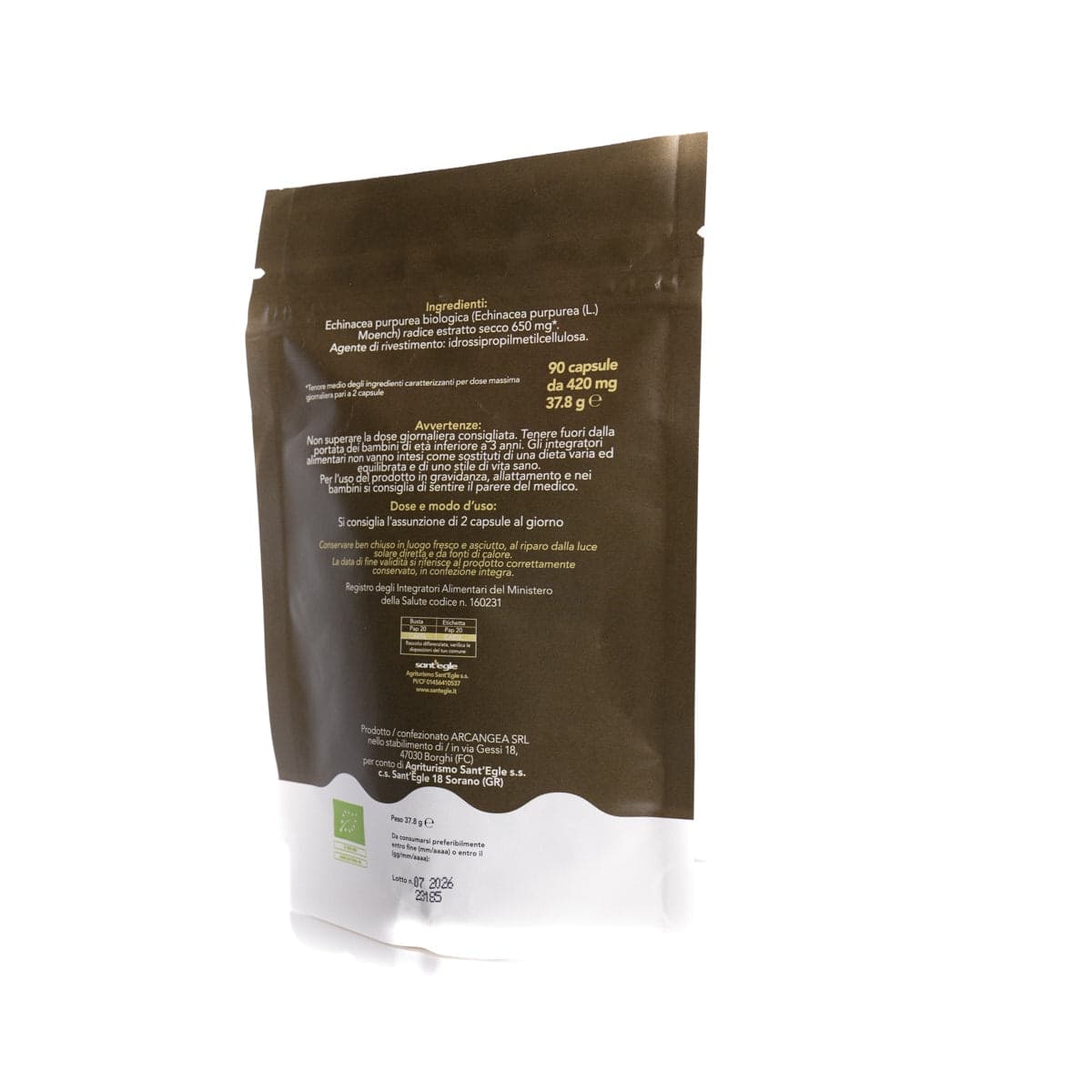 Echinacea Purpurea biologica, 90 capsule - 30