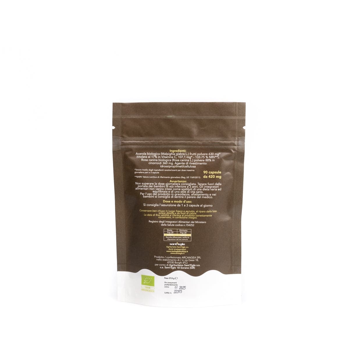 Vitamina C biologica, 90 capsule - 24
