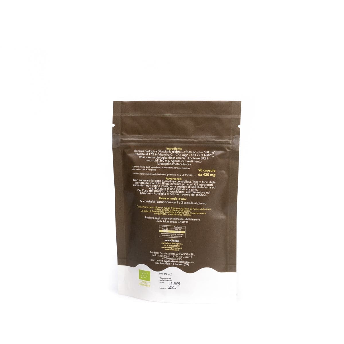 Vitamina C biologica, 90 capsule - 25