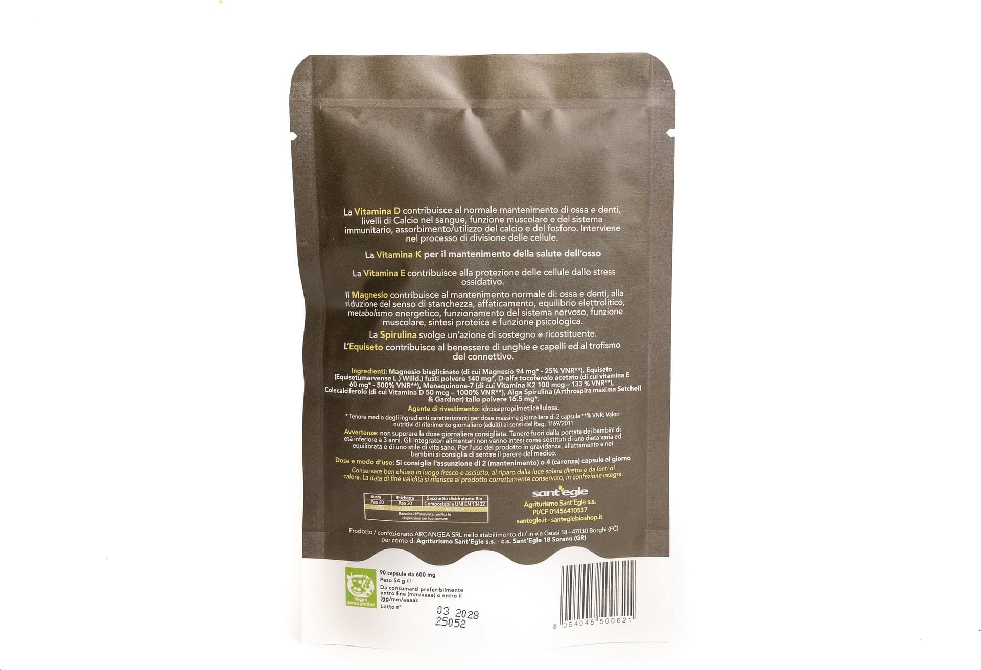 DKE  90 capsule con Magnesio + Equiseto + Vitamine + Spirulina di Sant'Egle. 100% naturale - 2
