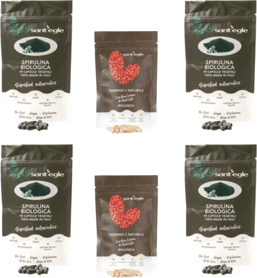 4 confezioni di spirulina biologica Italiana + 2 confezioni VitC biologica in Spirulina Sant’Egle Shop Biologico - Sorano, commercioVirtuoso.it