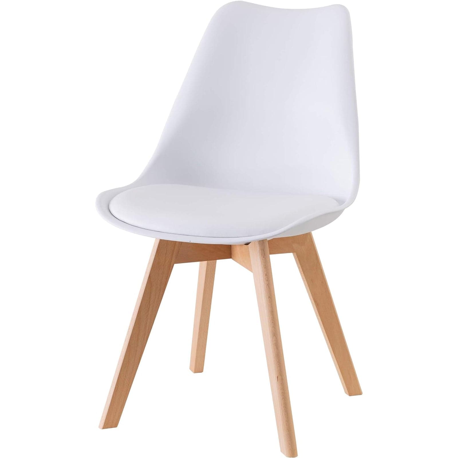 Sedia in Polipropilene Norvegia con gambe in legno e cuscino da interno in Sedie Decor Space - Altamura, commercioVirtuoso.it