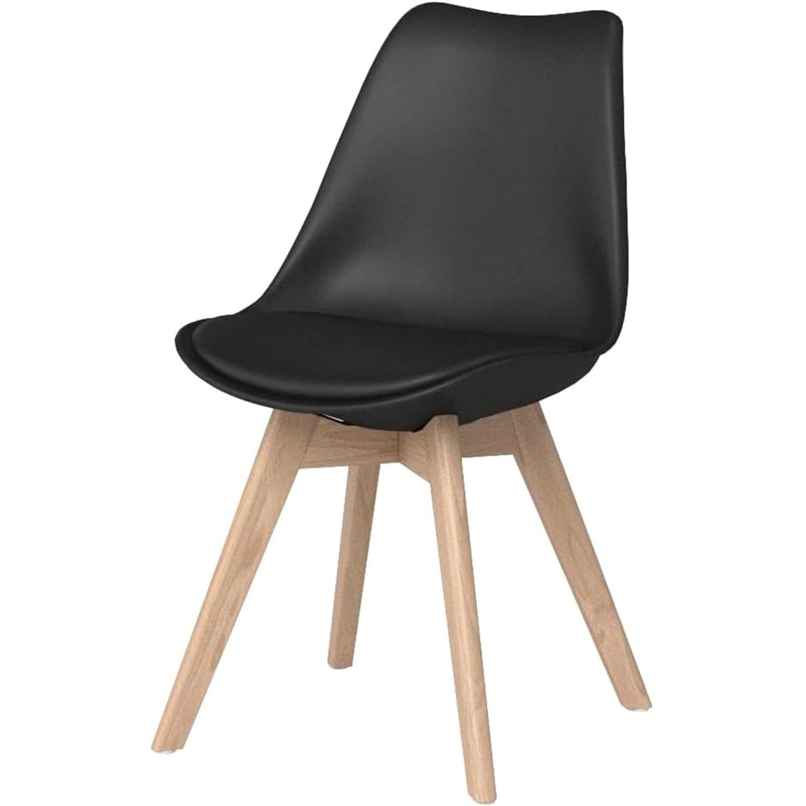 Sedia in Polipropilene Norvegia con gambe in legno e cuscino da interno in Sedie Decor Space - Altamura, commercioVirtuoso.it