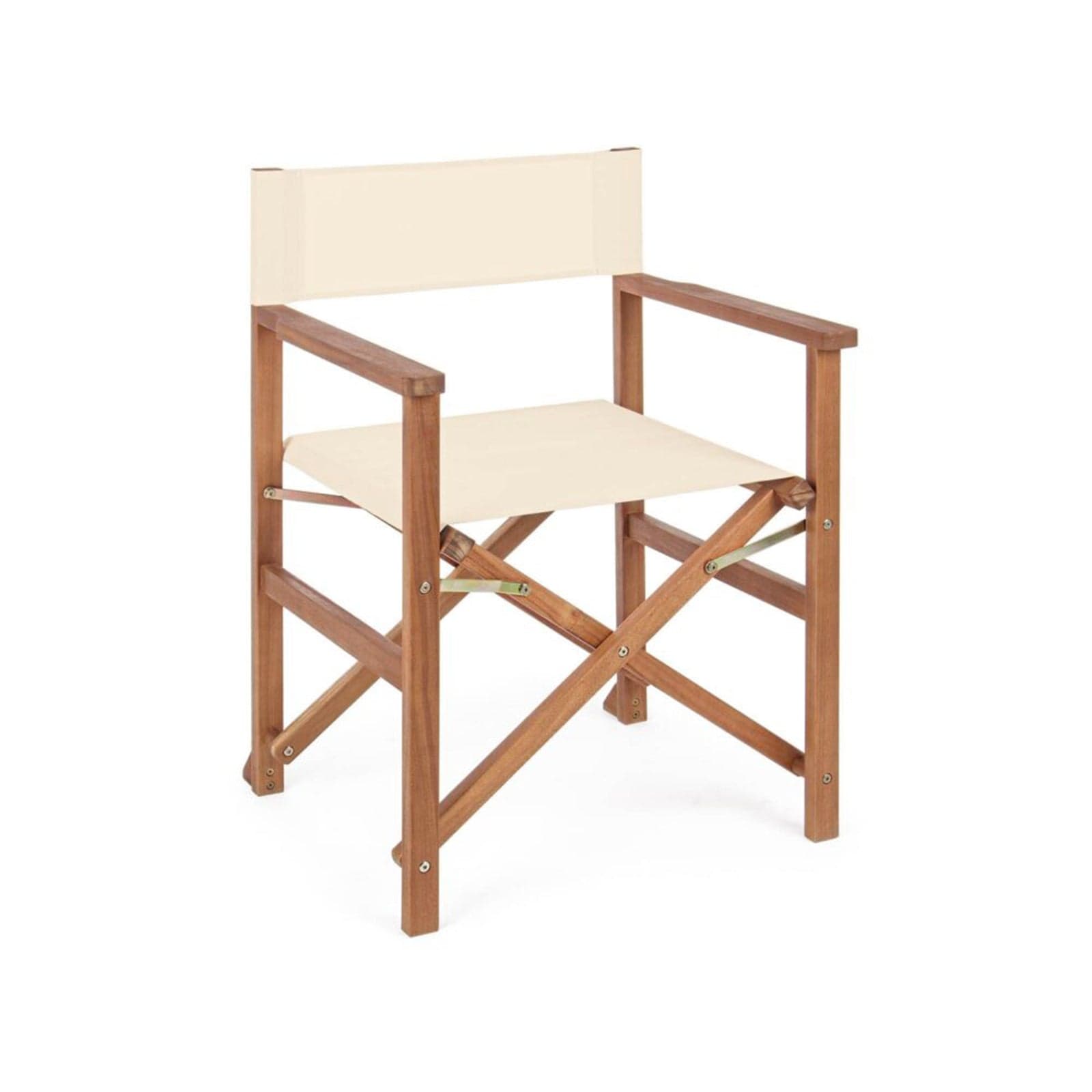 Sedia regista "Noemi" in legno di acacia, finitura ad olio, pieghevole per esterno in Sedie per tavolo da giardino Decor Space - Altamura, commercioVirtuoso.it