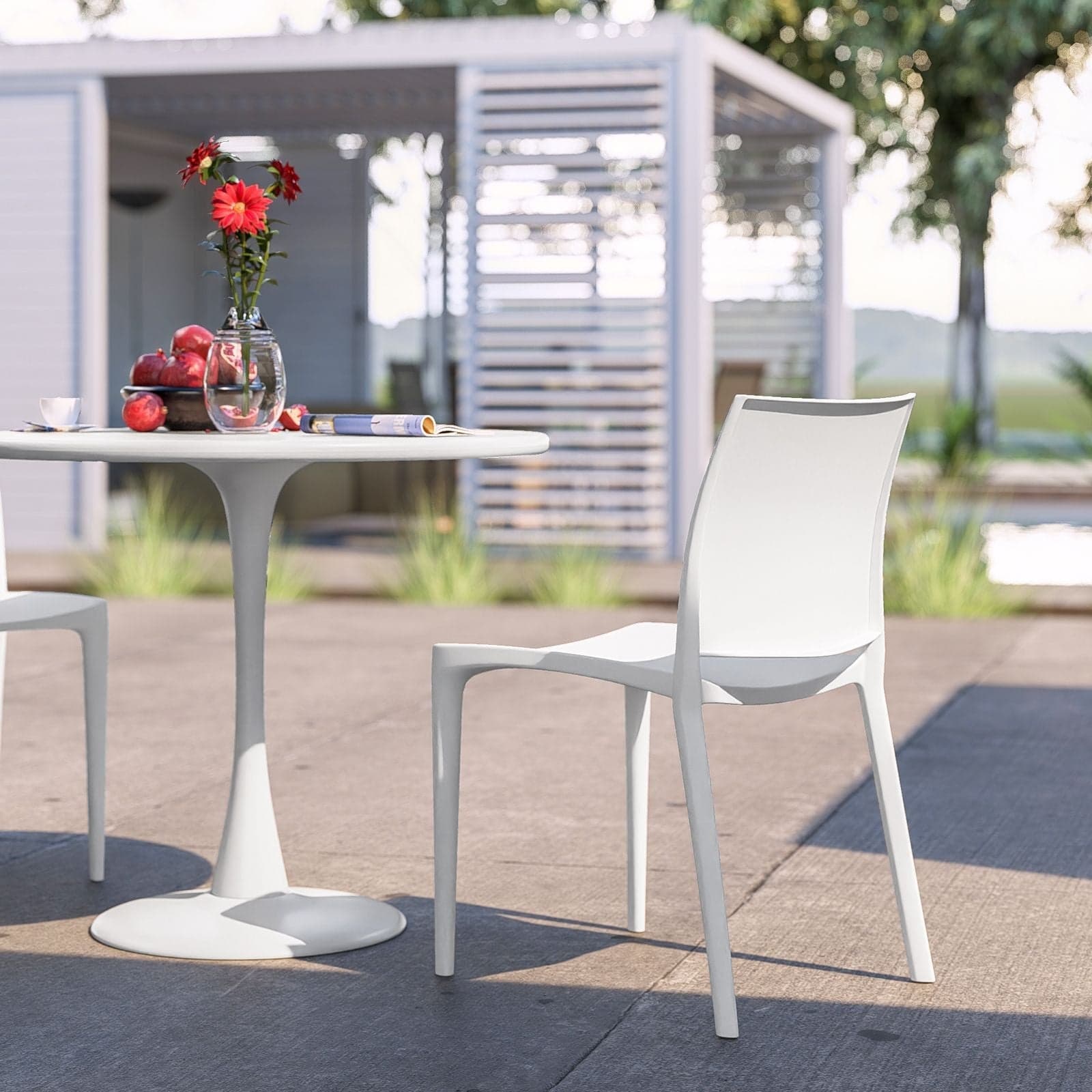 Sedia in Polipropilene Torino impilabile da interno ed esterno in Sedie per tavolo da giardino Decor Space - Altamura, commercioVirtuoso.it