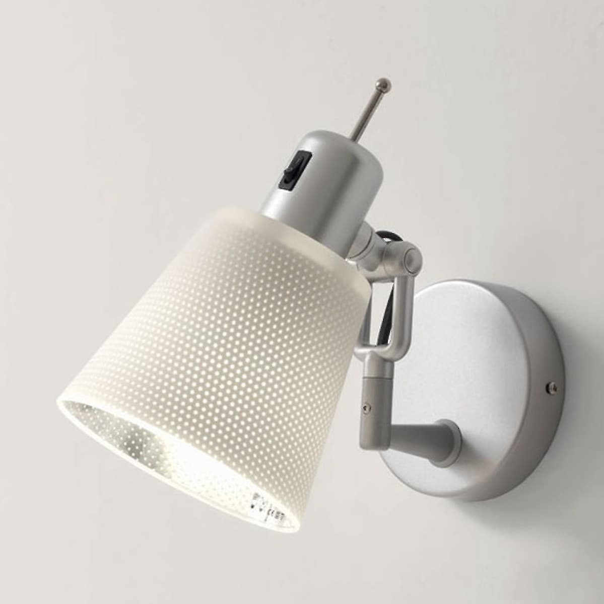 Applique Illuminando LOLA AP E27 LED lampada parete moderna orientabile metallo bianco arancione alluminio - 7