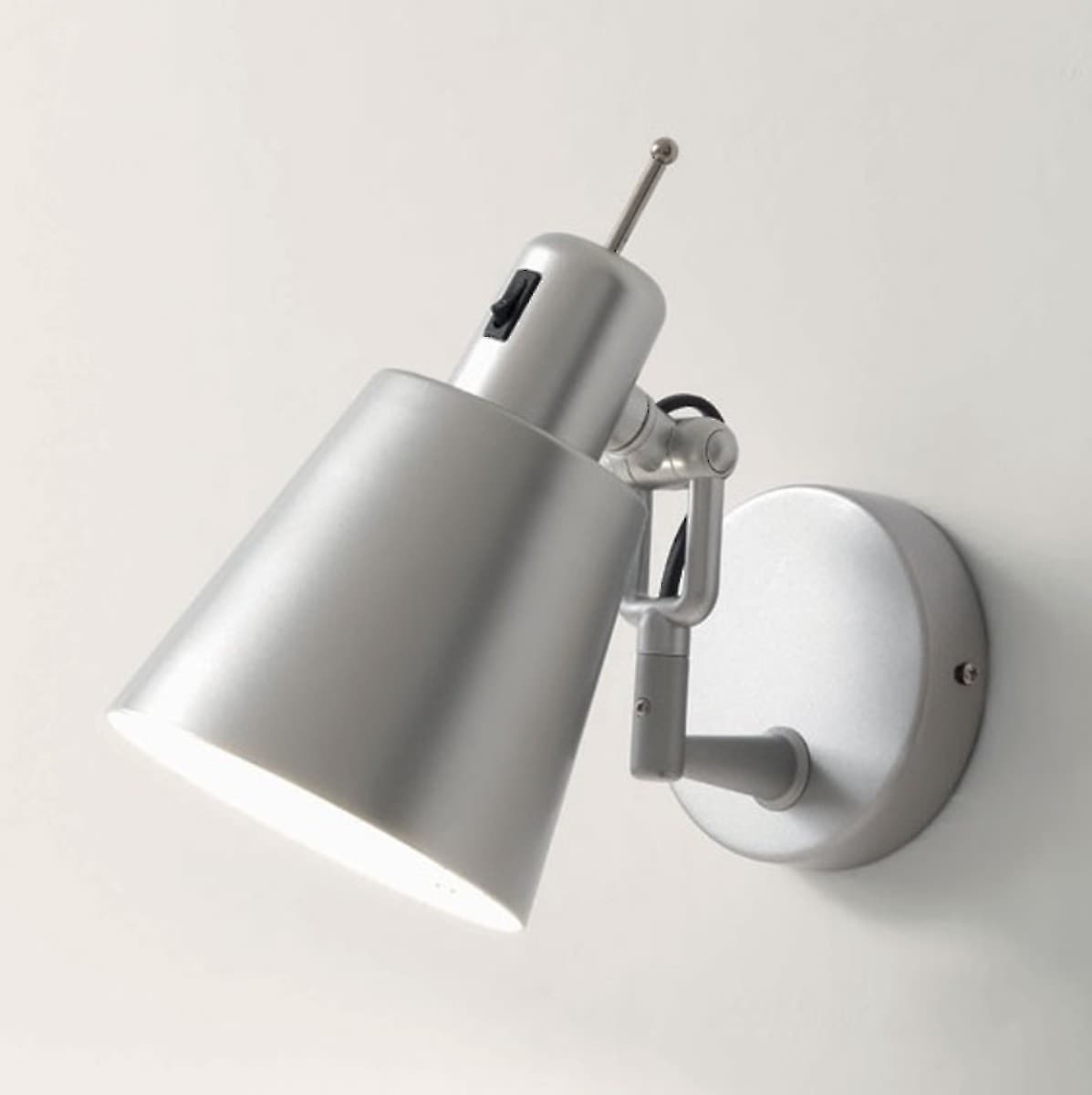 Applique Illuminando LOLA AP E27 LED lampada parete moderna orientabile metallo bianco arancione alluminio - 8