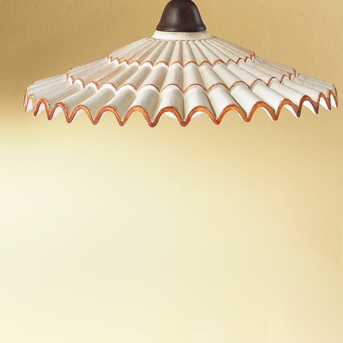 Plafoniera rustica Due P illuminazione VANIA PL E27 LED ceramica lampada soffitto - 5