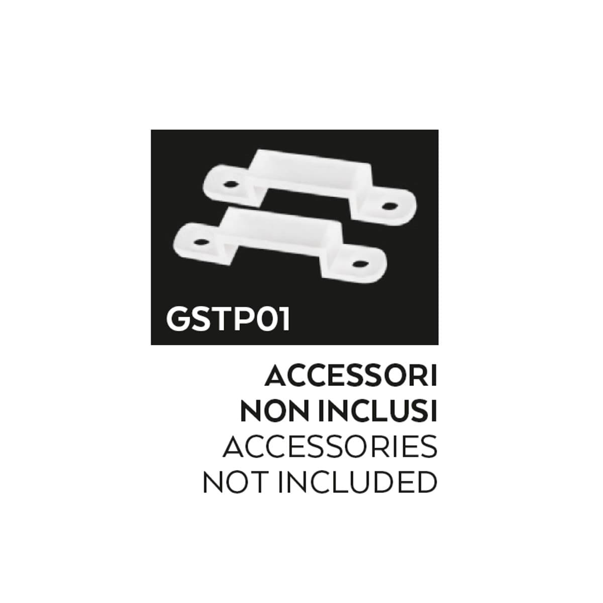 Accessorio Gea Led GSTP01 IP20 fissaggio strip led interno - 2