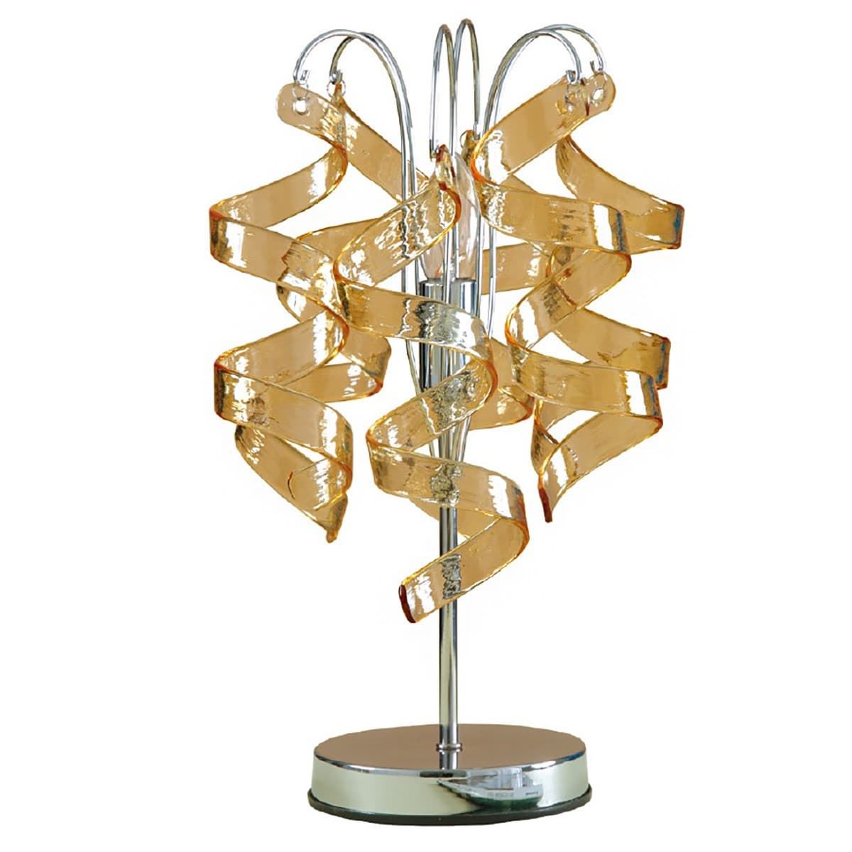 Abat-jour moderna Padana Lampadari MARILYN 271 LG E14 LED metallo vetro lampada tavolo - 9