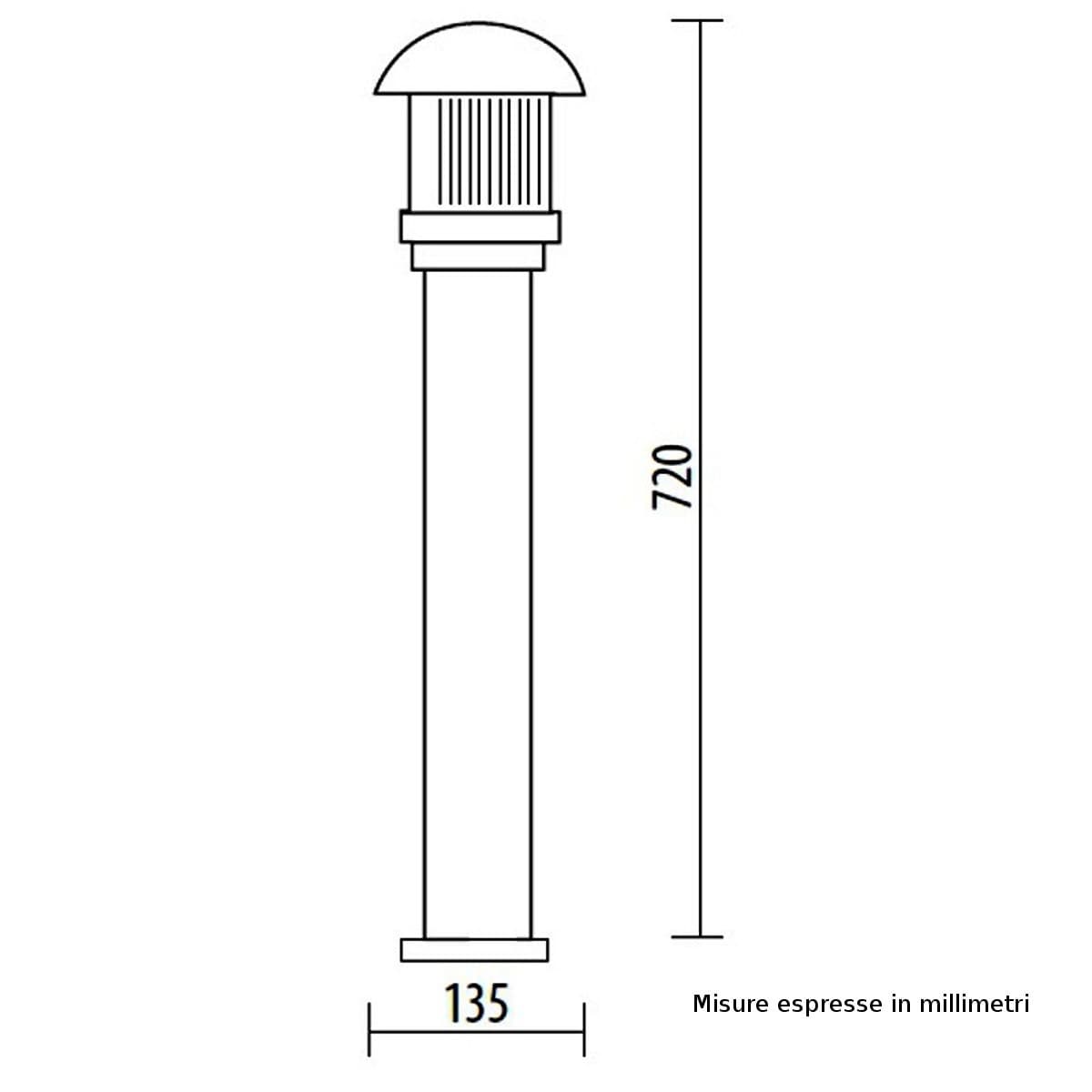 Lampioncino Lampadari Bartalini MINILITE ML 03 710 E27 LED duralighting lampada terra - 7