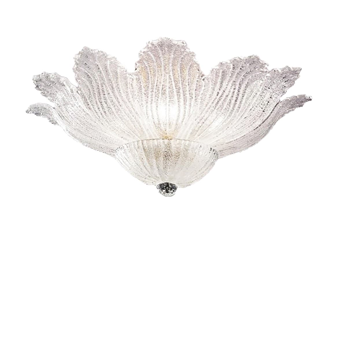 Plafoniera-classica-Due-P-illuminazione-2519-PLG-E14-LED-vetro-graniglia-lampada-soffitto