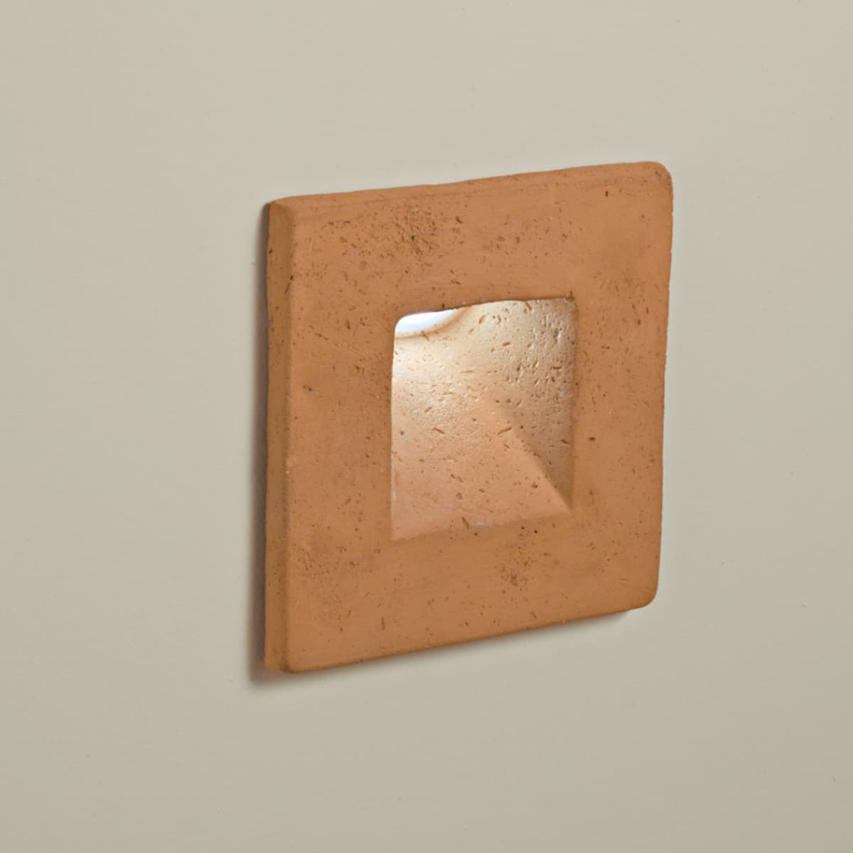 Applique incasso Toscot SQUARE P140 95° LED segnapasso terracotta esterni - 13