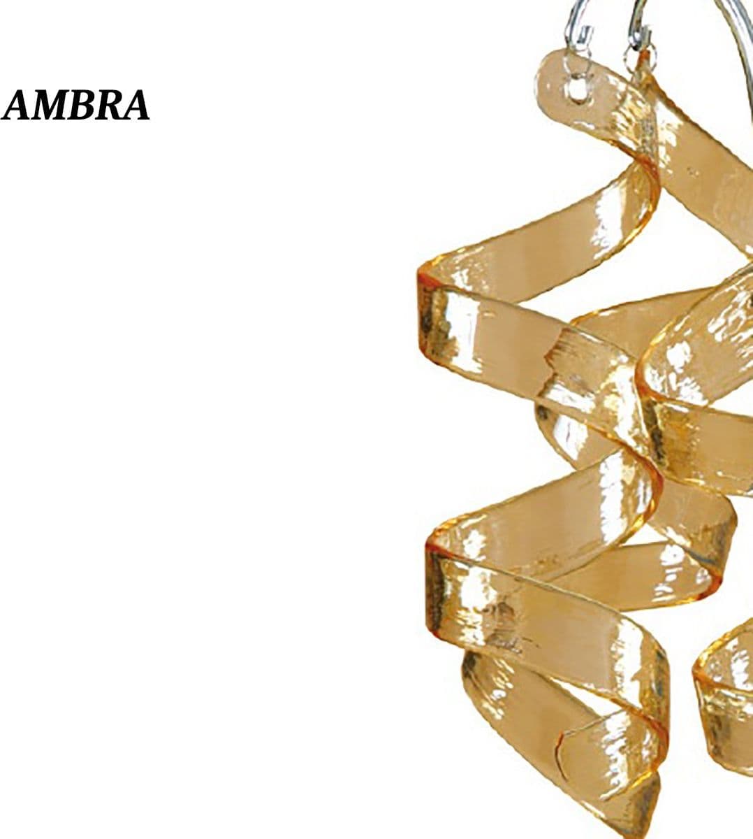 Lampadario moderno Padana Lampadari MARILYN 271 SP E27 LED vetro sospenasione – Ambra – gioiello