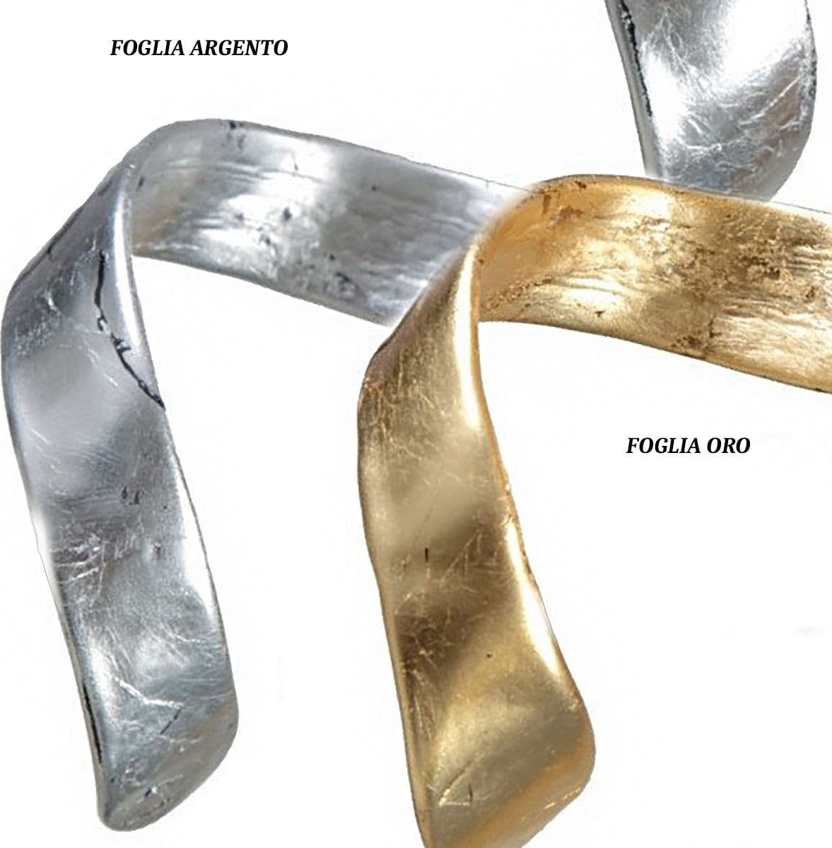 Lampadario moderno Padana Lampadari MARILYN 271 SP E27 LED vetro sospenasione – Foglia oro – metallo