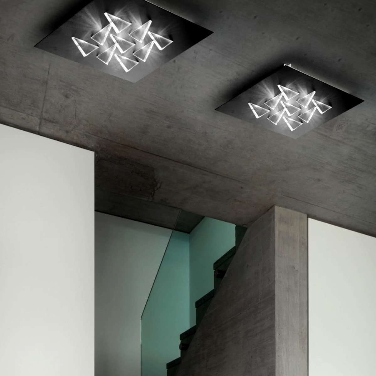 Plafoniera moderna Fratelli Braga CRISTALLI 2052 PL50 LED metallo metacrilato - 15