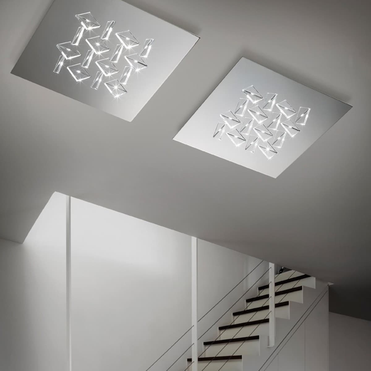 Plafoniera moderna Fratelli Braga CRISTALLI 2052 PL50 LED metallo metacrilato - 13