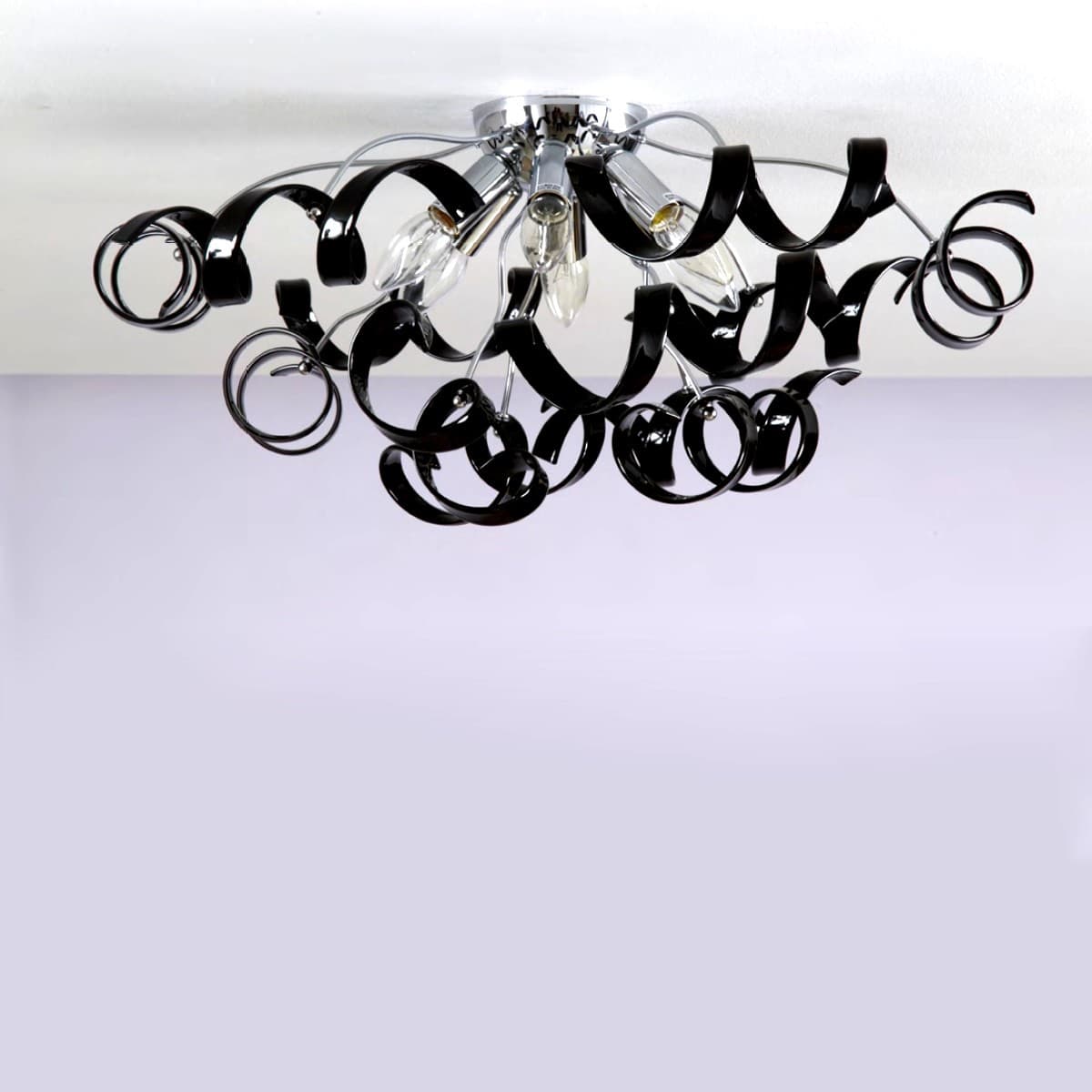 Plafoniera moderna Padana Lampadari TRUDY 273 PLM E14 LED vetro lampada soffitto - 9