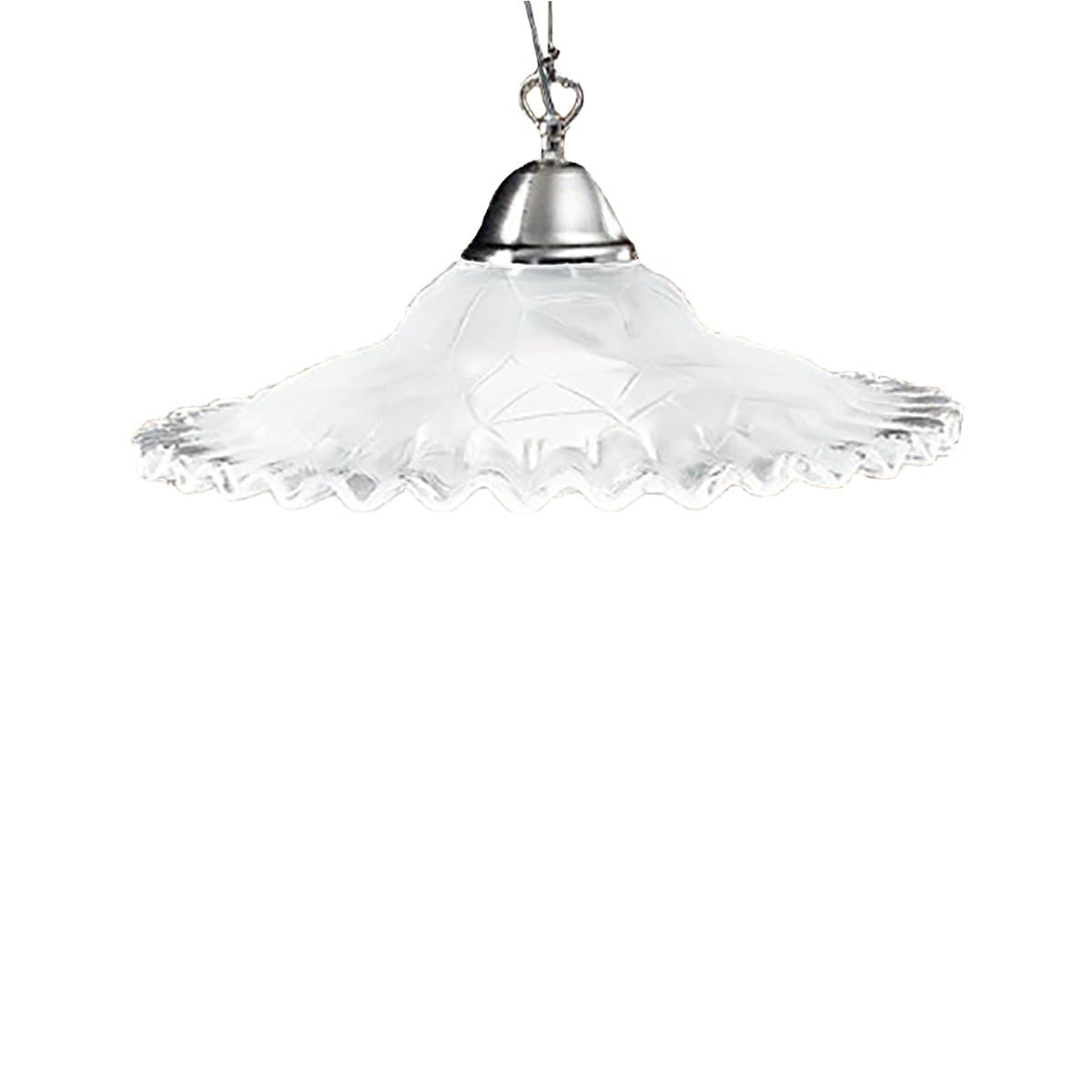 Lampadario classico Due P illuminazione 2577 SM E27 LED vetro sospensione - 7