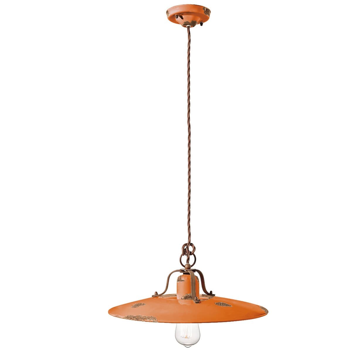 Lampadario rustico Ferroluce Retrò COUNTRY C1443 E27 LED ceramica sospensione - 23