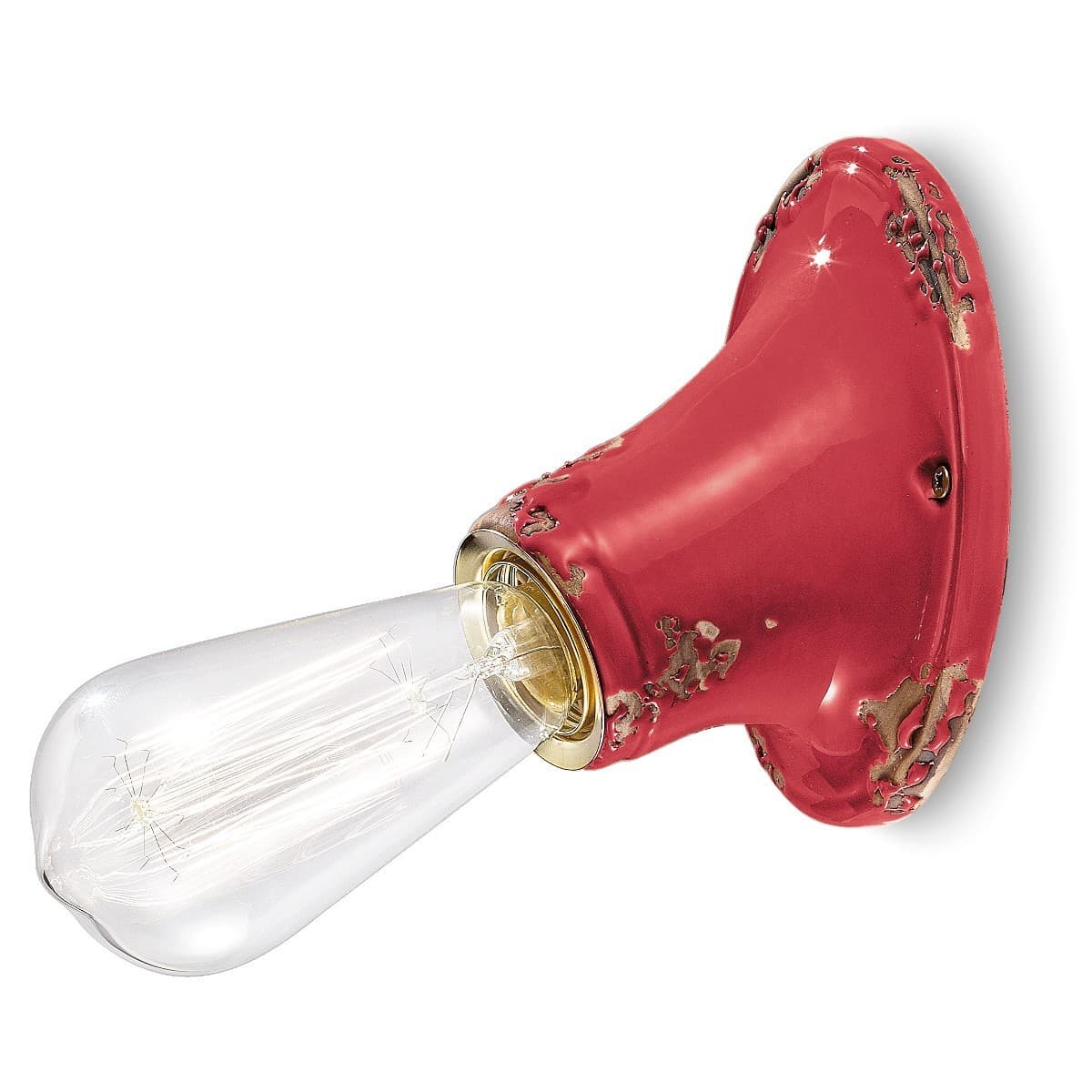Applique rustica Ferroluce Retrò VINTAGE C115 E27 LED ceramica lampada parete - 23