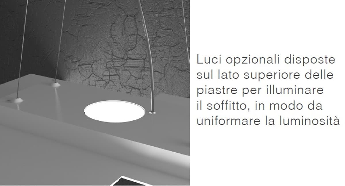 Lampadario moderno Top Light PLATE 1129 S3 R+2 Gx53 LED biemissione metallo sospensione - 11