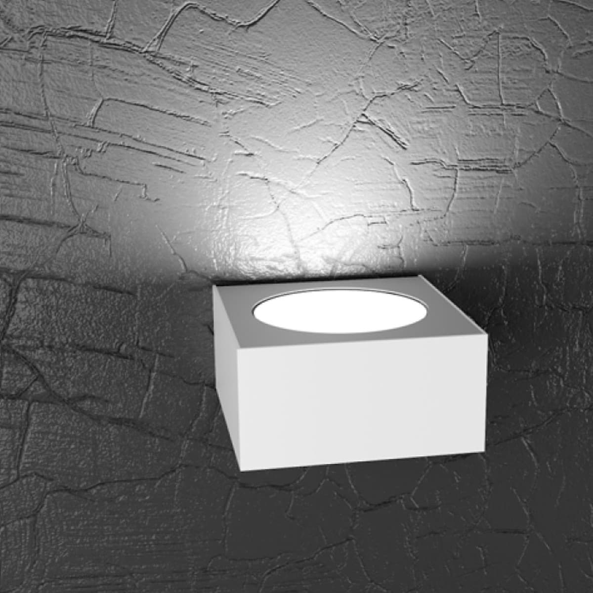 Applique moderna Top Light PLATE 1129 AP Gx53 LED metallo monoemissione lampada parete - 13