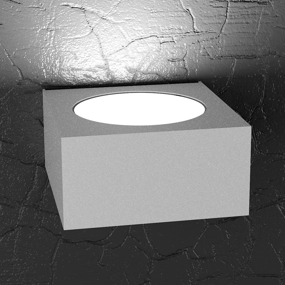 Applique moderna Top Light PLATE 1129 AP Gx53 LED metallo monoemissione lampada parete - 14