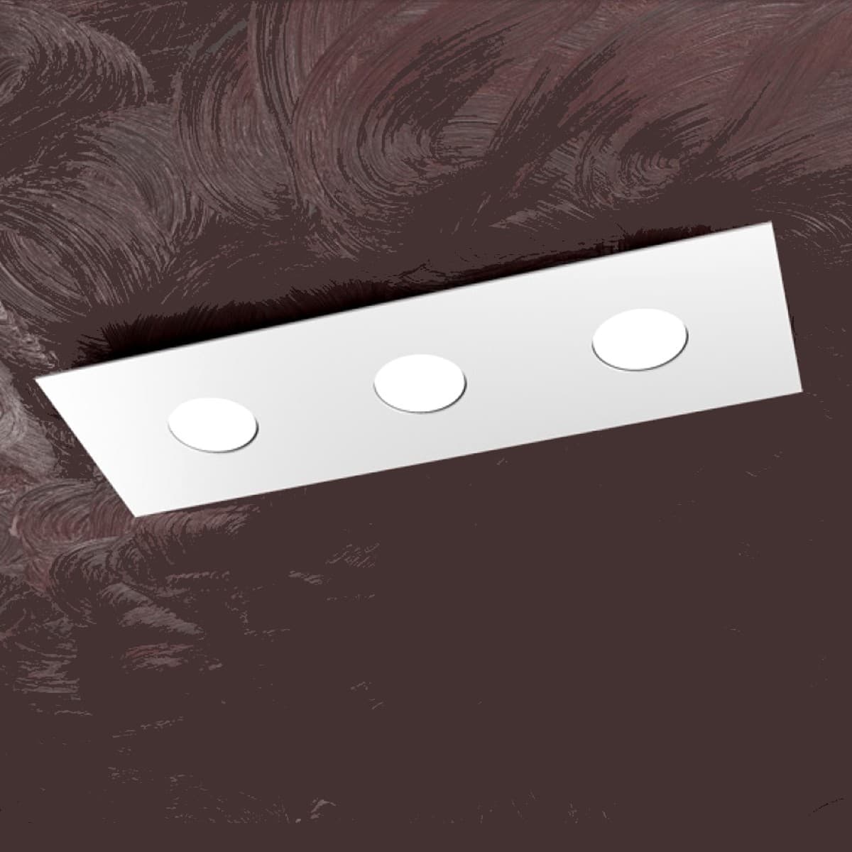 Plafoniera moderna Top Light AREA 1127 PL3 R Gx53 LED metallo lampada soffitto - 8