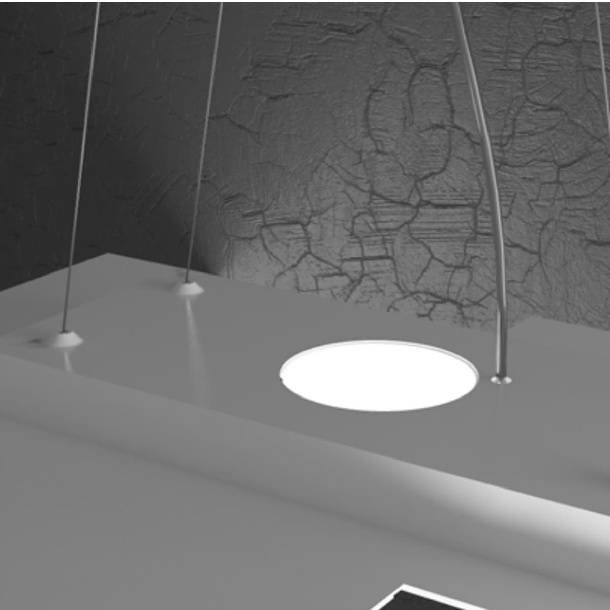 Lampadario moderno Top Light PLATE 1129 S5+2 Gx53 LED metallo biemissione sospensione - 12