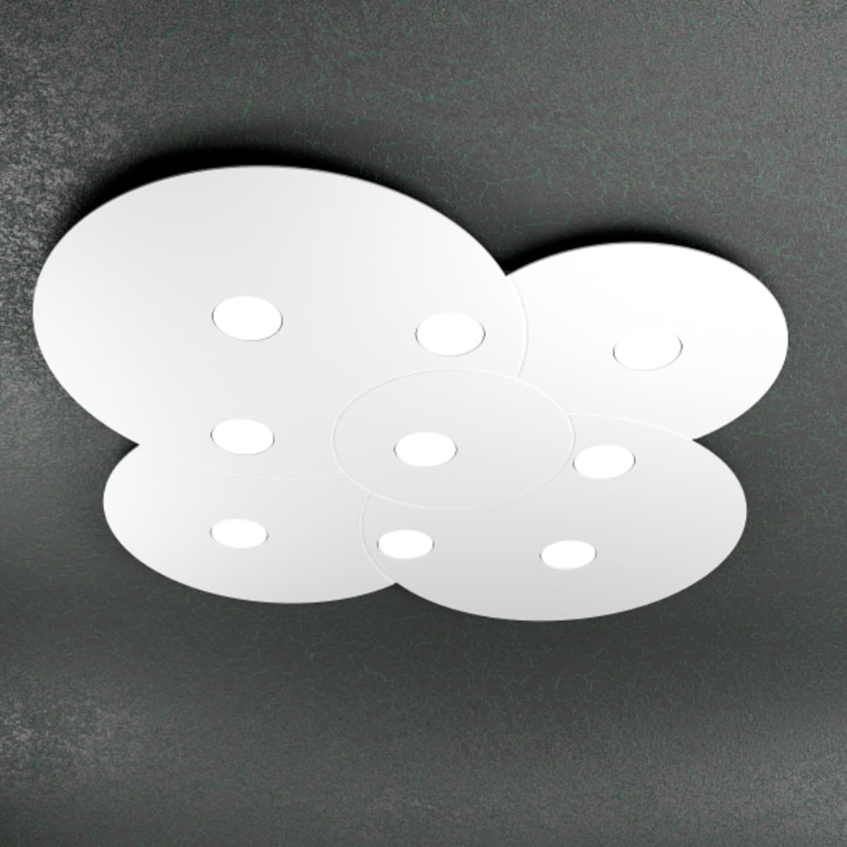 Plafoniera moderna Top Light CLOUD 1128 PL9 Gx53 LED metallo lampada soffitto - 9