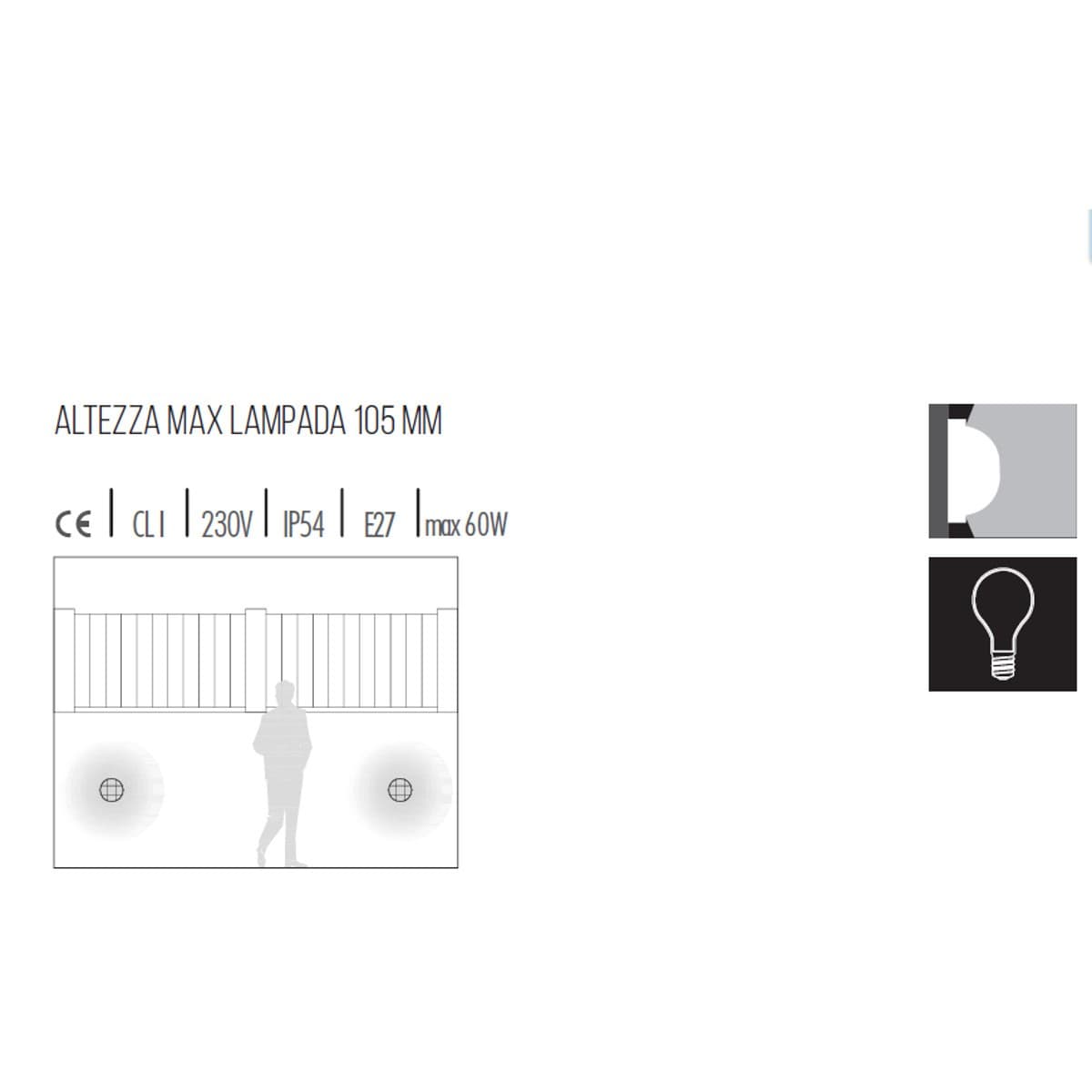 Applique moderno Sovil illuminazione INDUSTRIALE TONDA 782 E27 LED alluminio lampada parete soffitto - 8