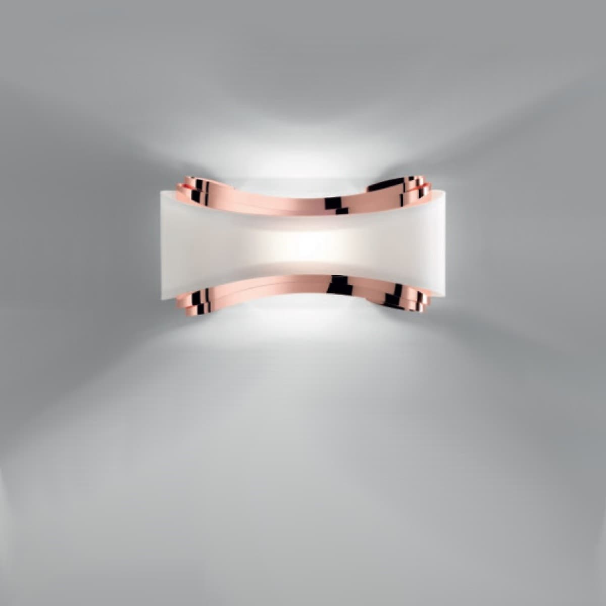 Applique moderno Selene illuminazione IONICA 1069 025 002 011 R7s LED metallo vetro biemissione lampada parete - 8