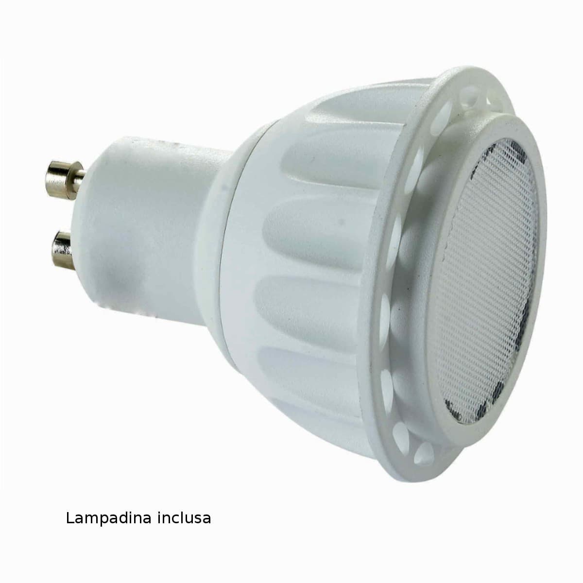 Spot Illuminando TORCIA 4 GU10 LED spot orientabili moderno metallo moka bianco interno - 7