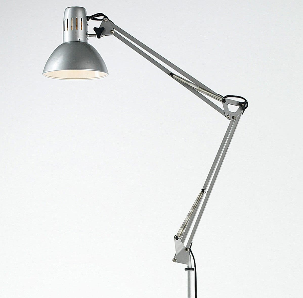 Piantana moderna Perenz ARC 4025 + 4025Y LED lampada terra orientabile grigio nero bianco E27 IP20 – Grigio-alluminio –