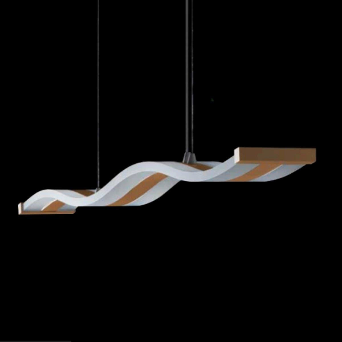 Lampadario moderno Promoingross ONDA S120 DIM LED metallo metacrilato sospensione telecomando dimmerabile - 16
