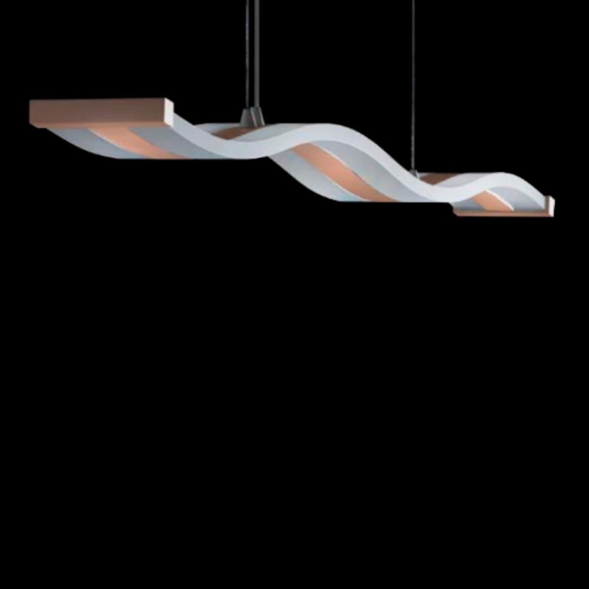Lampadario moderno Promoingross ONDA S120 DIM LED metallo metacrilato sospensione telecomando dimmerabile - 17
