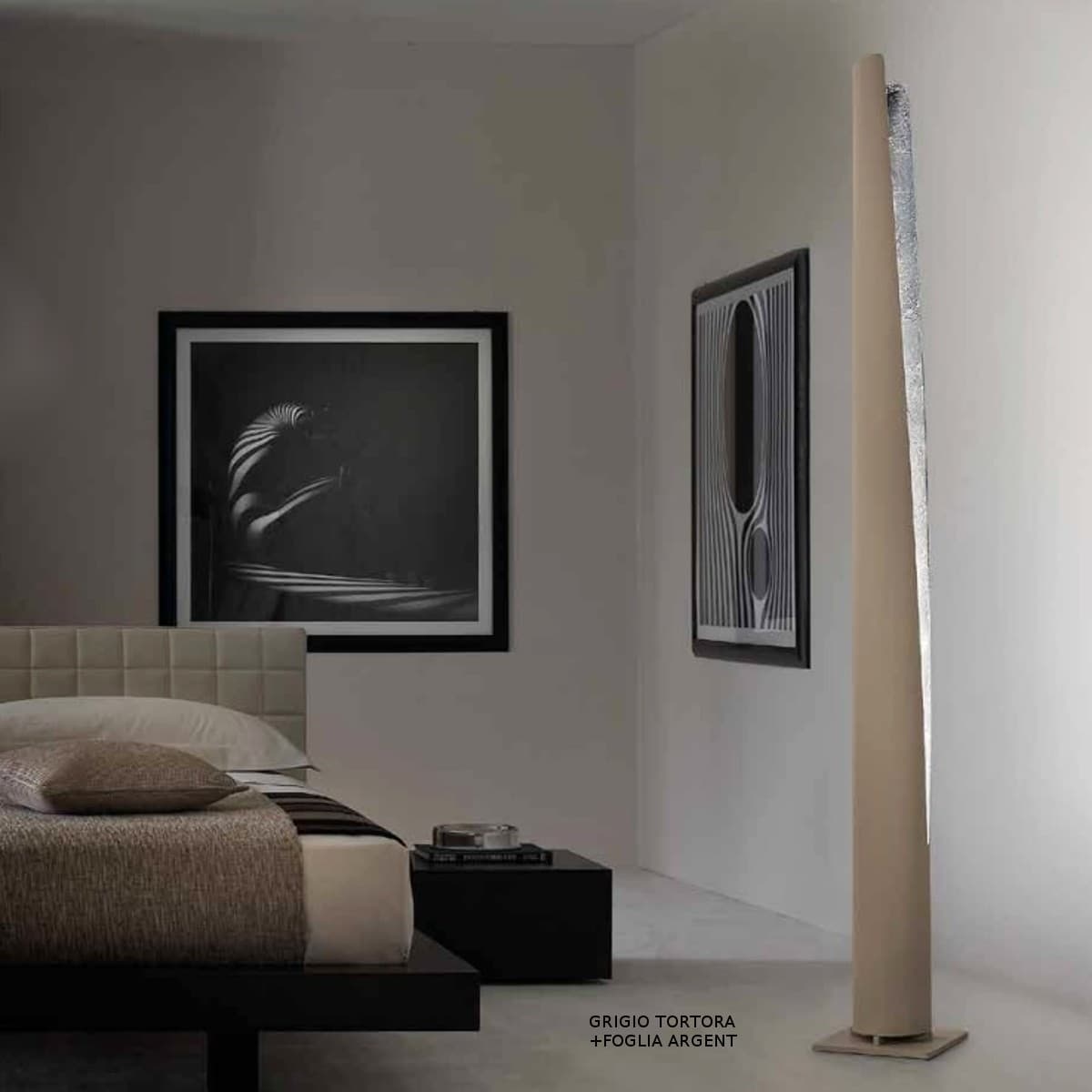 Piantana moderna Fratelli Braga CANNULA 2102 T E27 LED dimmerabile lampada terra metallo - 10