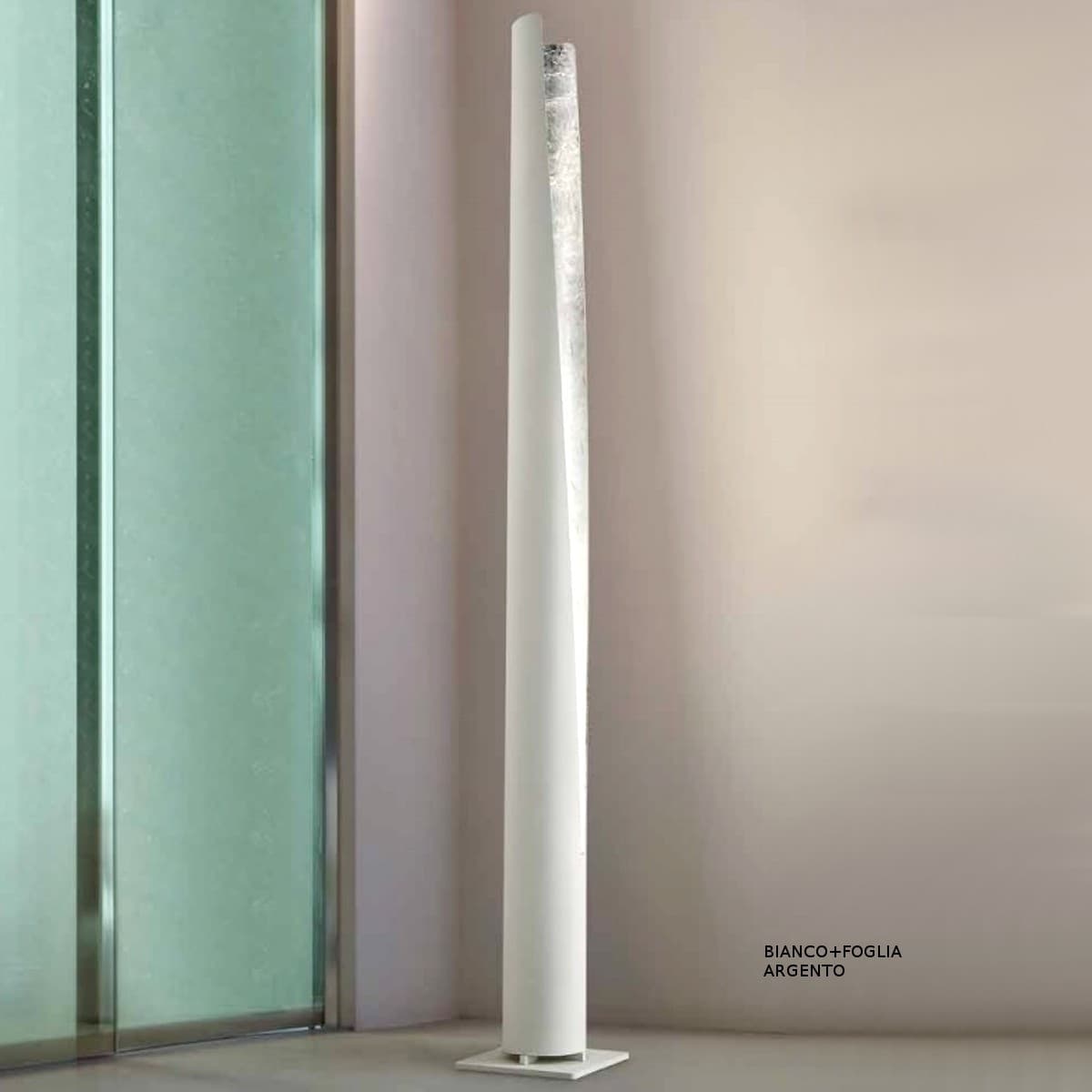 Piantana moderna Fratelli Braga CANNULA 2102 T E27 LED dimmerabile lampada terra metallo - 9