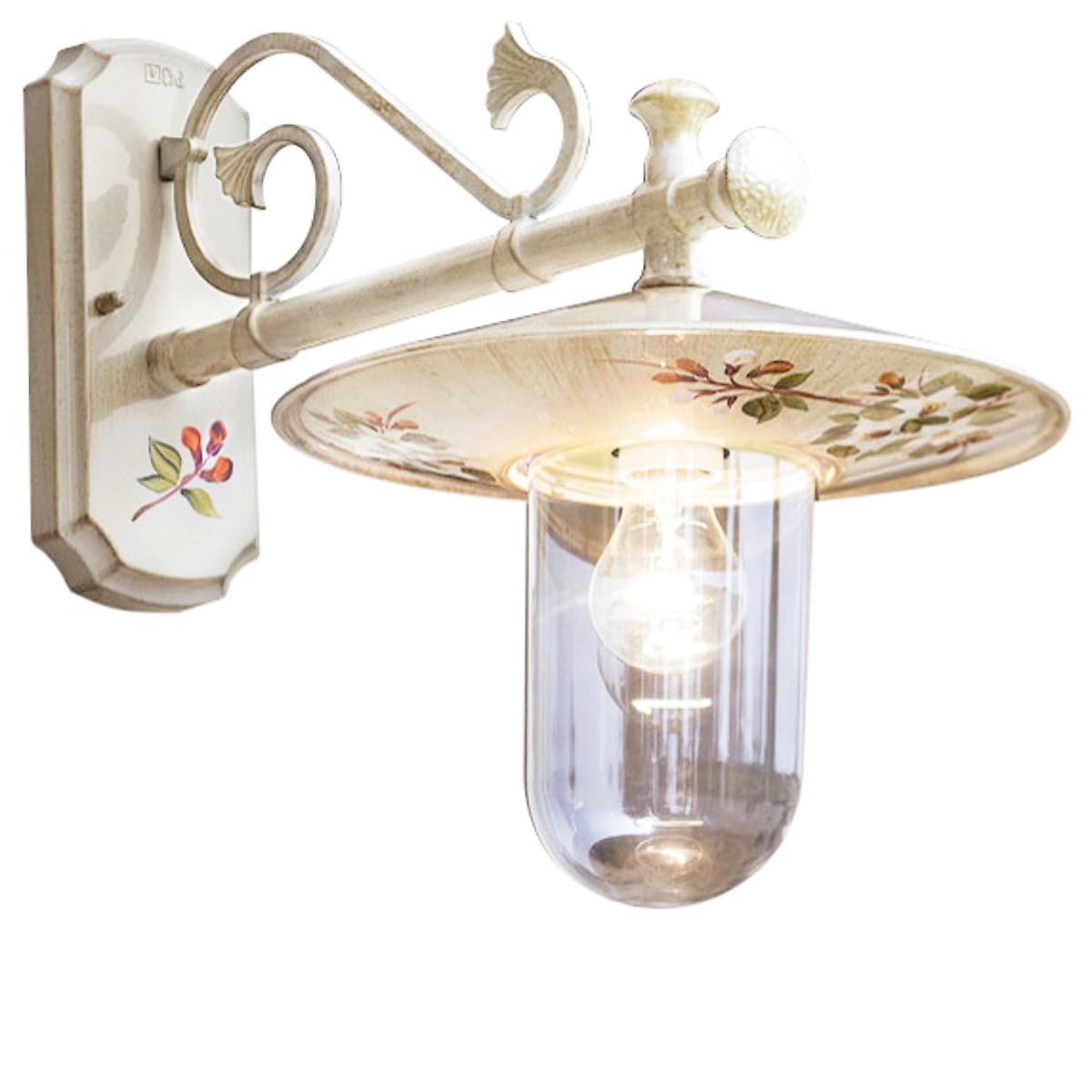 Applique Classico Ferroluce GENOVA A400 AP E27 LED alluminio lampada parete - 12