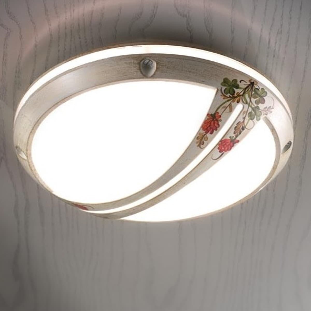 Plafoniera classica Ferroluce BRINDISI A551 PL E27 LED alluminio lampada soffitto parete - 13