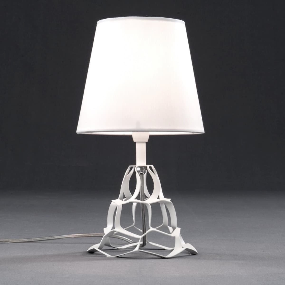 Abat-jour moderna Selene ANAIS 1045 011 009 E14 LED metallo tessuto lampada tavolo - 9