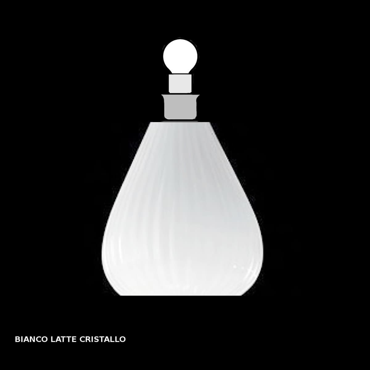 Abat-jour classica Sylcom FELICITA 1395 E14 LED vetro soffiato lampada tavolo - 18