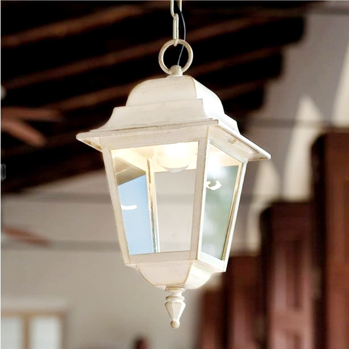 Lampadario classico Ferroluce GORIZIA A107 SO E27 LED alluminio sospensione - 9